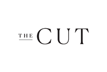 Black and white logo of The Cut