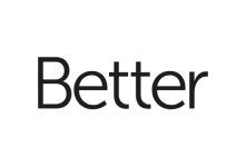 Black and white logo of Better on white background
