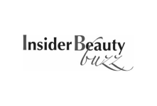 Black and white logo of Insider Beauty Buzz on white background