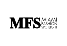 Black and white logo of Miami Fashion Spotlight on white background